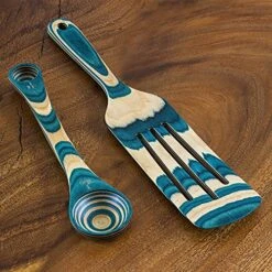 Ique Mykonos Collection 2 Piece Cooking Utensil Set, Spurtle & Measuring Spoon -KitchenAid Shop 61bPjJLcuKL