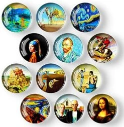12Pcs Glass Strong Magnetic Refrigerator Magnet Fridge Sticker - Round Life Tree Glass Fridge Decoration, Office Whiteboard Magnet, Cabinet Magnet, Dishwasher Magnet, Cabinet Cute Locker Magnet… -KitchenAid Shop 61cl7cqen5S. AC