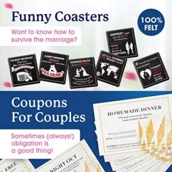 L Bridal Shower Gifts For Bride To Be | Unique Engagement Gifts For Couples | The Marriage Survival Kit | Best Wedding Gifts For Couple, Gifts For Her | Free Ring Dish, Coasters, Bottle Opener 8 L Bridal Shower Gifts For Bride To Be | Unique Engagement Gifts For Couples | The Marriage Survival Kit | Best Wedding Gifts For Couple, Gifts For Her | Free Ring Dish, Coasters, Bottle Opener -KitchenAid Shop 61fif8cV7oL