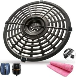 Air Fryer Crisper Plate For Instants Vortex Plus Gourmia GAF680/685 6QT Air Fryers, Premium Nonstick Air Fryer Grill Pan Tray Grate Grid Insert For Instants 5.7QT/6QT Air Fryer, Dishwasher Safe -KitchenAid Shop 61gnFqXCBBL. AC