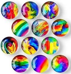 12Pcs Glass Strong Magnetic Refrigerator Magnet Fridge Sticker - Round Life Tree Glass Fridge Decoration, Office Whiteboard Magnet, Cabinet Magnet, Dishwasher Magnet, Cabinet Cute Locker Magnet… -KitchenAid Shop 61hRfGaAt1S. AC