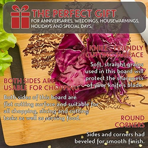 Personalized Cutting Board, 15 Designs - Gifts For Couples, Housewarming Gifts, Wedding Gifts, Engraved Kitchen Sign - Birthday Gifts For Women 6 Personalized Cutting Board, 15 Designs - Gifts For Couples, Housewarming Gifts, Wedding Gifts, Engraved Kitchen Sign - Birthday Gifts For Women - Image 4