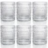 Set Of 6 Romantic Water Glasses, 12 Oz Hobnail Glasses Tumbler, Clear Embossed Vintage Glassware Set For Beer, Cocktail, Soda, Beverages -KitchenAid Shop 61kCn6Wp7WL