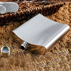 Leak Proof Pocket Flask Durable Flask Leakproof Easy Pour Perfect For Men Or Women To Drink Whiskey -KitchenAid Shop 61n4MpcLnLS