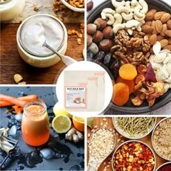 Ut Milk Bags, All Natural Cheesecloth Bags, 8"x10", 10''x12, 14''x14'', 3 Pack, 100% Unbleached Cotton Cloth Bags For Yogurt/Juice/Herbs, Washable Reusable Almond Milk Strainer(Weave 66x70) -KitchenAid Shop 61nIqoynbeL