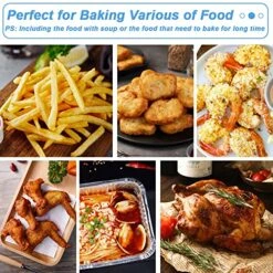 Air Fryer Disposable Aluminum Foil Liner, Air Fryer Parchment Paper Replacement, 8 Inch Square Air Fryer Pan, Compatible With Corsori, Ninja, Cuisinart Air Fryer And More(Set Of 30) 14 Air Fryer Disposable Aluminum Foil Liner, Air Fryer Parchment Paper Replacement, 8 Inch Square Air Fryer Pan, Compatible With Corsori, Ninja, Cuisinart Air Fryer And More(Set Of 30) -KitchenAid Shop 61nPp8eZCQL