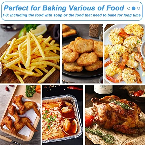 Air Fryer Disposable Aluminum Foil Liner, Air Fryer Parchment Paper Replacement, 8 Inch Square Air Fryer Pan, Compatible With Corsori, Ninja, Cuisinart Air Fryer And More(Set Of 30) 8 Air Fryer Disposable Aluminum Foil Liner, Air Fryer Parchment Paper Replacement, 8 Inch Square Air Fryer Pan, Compatible With Corsori, Ninja, Cuisinart Air Fryer And More(Set Of 30) - Image 6
