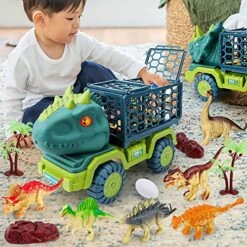 CANAFA Extra Large Dinosaur Kids Dinosaur Toy Truck Set Includes Small Dinosaur Mini Dinosaur Figure Educational Gift For Boys And Girls Cognition Games For Adults -KitchenAid Shop 61ojnx20mrL 1