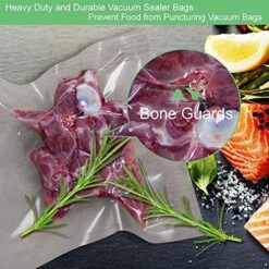 200 Pint Size 6x10Inch Vacuum Sealer Freezer Bags With Commercial Grade,BPA Free,Heavy Duty,Great For Food Vac Storage Or Sous Vide Cooking -KitchenAid Shop 61pstgprNDL 1