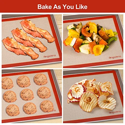 Silicone Baking Mat Set Of 6, Easy Clean & Non-Stick Food Grade Reusable Baking Mat, Silicon Baking Mats Oven Liner Sheet, Round & Square Cake Mat, Pastry Board Rolling Dough Mats For Macaron Cookie 5 Silicone Baking Mat Set Of 6, Easy Clean & Non-Stick Food Grade Reusable Baking Mat, Silicon Baking Mats Oven Liner Sheet, Round & Square Cake Mat, Pastry Board Rolling Dough Mats For Macaron Cookie - Image 3