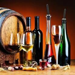 EBoot Black Rubber Pourer Cap Liquor Bottle Pourer Cover Dispenser Spout Dust Covers (48) -KitchenAid Shop 61r3fnynonL