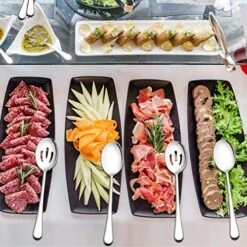 6 Pack Serving Spoons Set, 3 Large Serving Spoons, 3 Slotted Serving Spoons, Stainless Steel Buffet Dinner Restaurant Serving Spoons Set, Catering Serving Utensils For Party Banquet, 9.8 Inch -KitchenAid Shop 61sBv4FcyTL