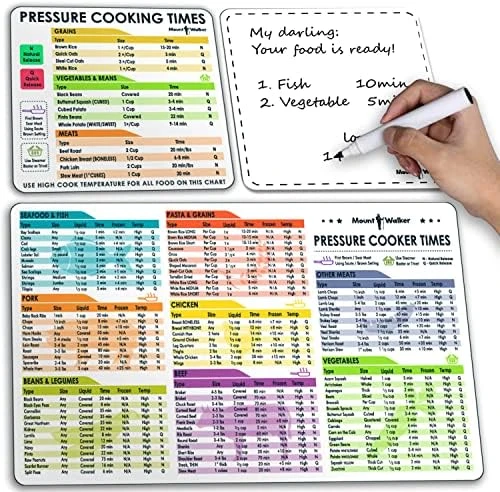 Instant Pot Magnetic Cheat Sheet (1 Set Of 3 Pcs) - Instant Pot Accessories, Pressure Cooker Cooking Times Chart, Quick Reference Guide Kitchen Set With Dry Erase Fridge Whiteboard, Black 13 Instant Pot Magnetic Cheat Sheet (1 Set Of 3 Pcs) - Instant Pot Accessories, Pressure Cooker Cooking Times Chart, Quick Reference Guide Kitchen Set With Dry Erase Fridge Whiteboard, Black - Image 11