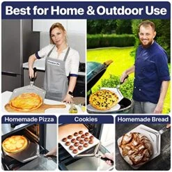 Stainless Steel Pizza Peel With Folding Handle (13 X 16.5 Inches) For Oven Pizza Turning, Placement And Retrieving - Professional Baking Tools Series 14 Stainless Steel Pizza Peel With Folding Handle (13 X 16.5 Inches) For Oven Pizza Turning, Placement And Retrieving - Professional Baking Tools Series -KitchenAid Shop 61wj1S5BNYL