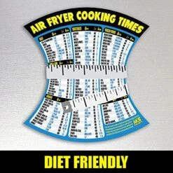 Ir Fryer Cheat Sheet Magnet - Extra Large Easy To Read Airfryer Accessory - Magnetic Air Fryer Cooking Times Chart, Kitchen Gadget Reference Guide For 90 Airfry Foods - Air Fryer Accessories (Blue) -KitchenAid Shop 61yIQok5f9L