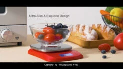 Ood Kitchen Scale Digital Grams And Ounces Ultra Slim Scale Portable For Baking Cooking Camping Stainless Tare Auto Off Backlit Large LCD Display 11lb/5kg-White -KitchenAid Shop 61zFdl6EQsL