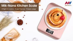 Food Scale Pink, 10kg/22lb Digital Kitchen Scale Weight Grams And Oz For Baking And Cooking, 1g/0.1oz Precise Graduation, Easy Clean Stainless Steel -KitchenAid Shop A1vUv3admXL